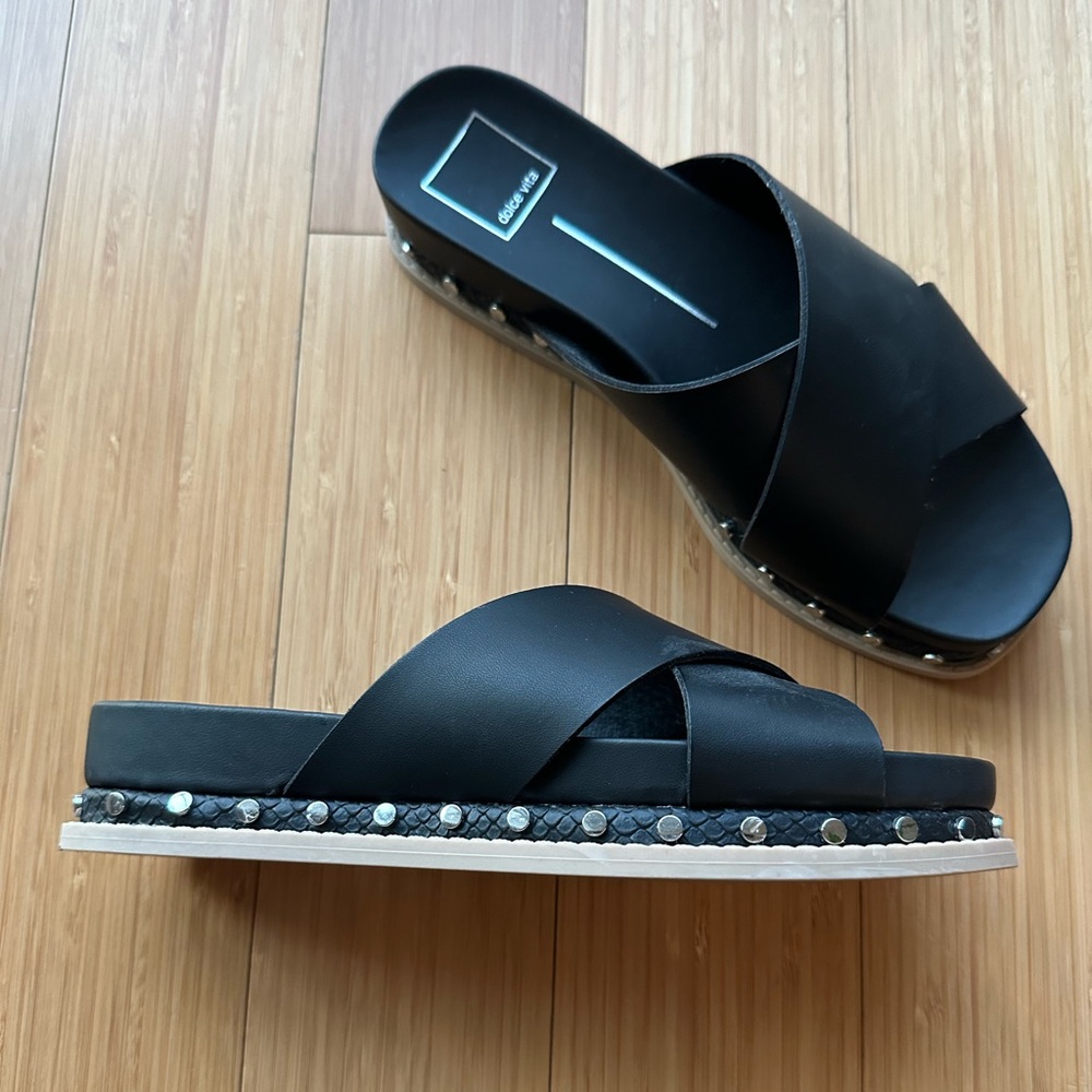 Dolce Vita Studded Slides